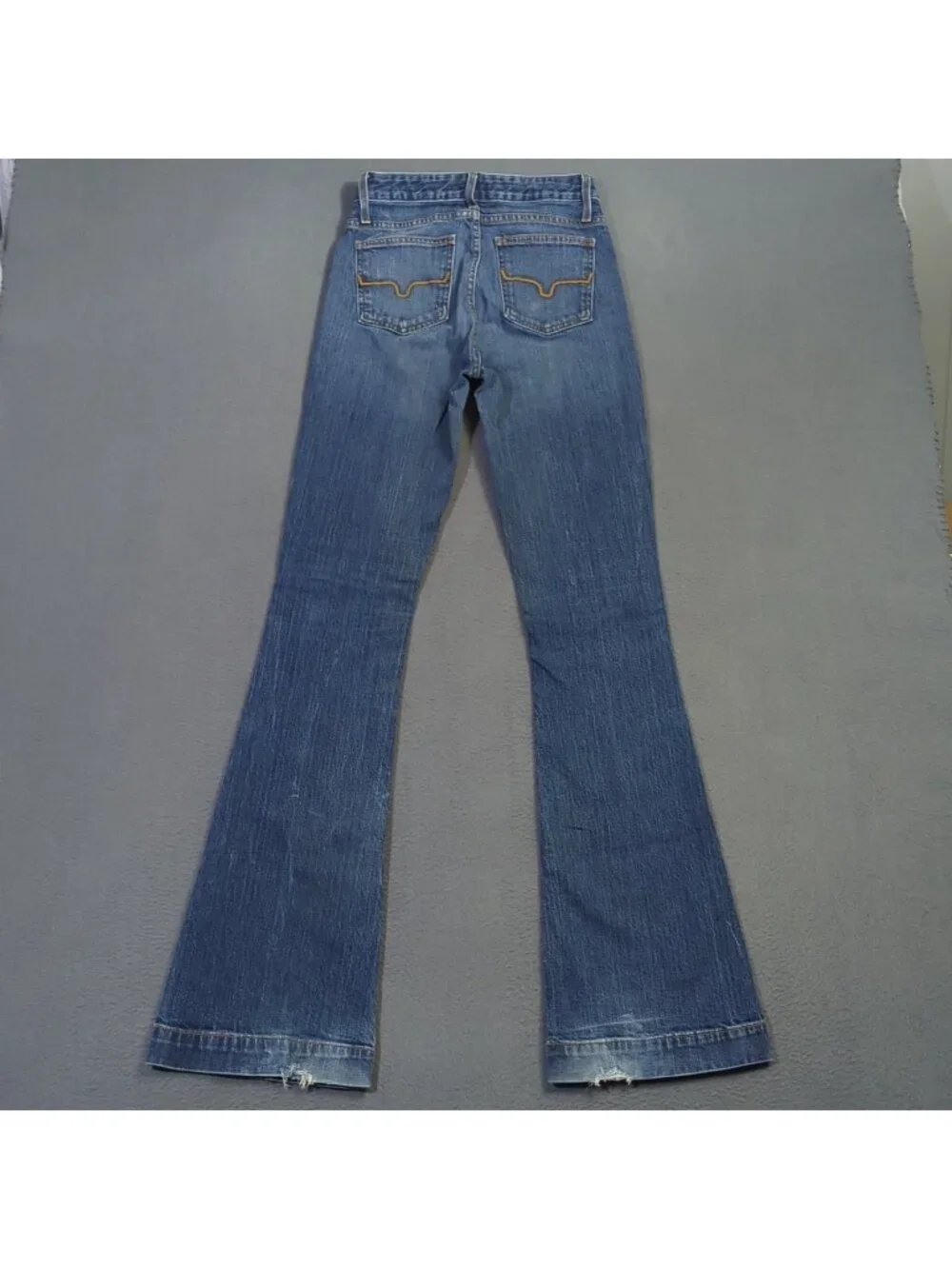 Kimes Ranch Jeans Women's 0x36 Blue Jennifer High Rise Wide Flare Leg Western - Picture 3 of 14